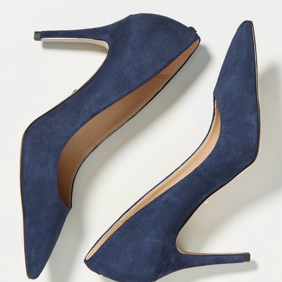 Sam Edelman Shoes - Sam Edelman Margie Pumps Baltic Navy Suede 7.5